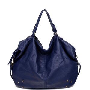 The Laurel Satchel - Vegan Leather- Navy Blue NWT
